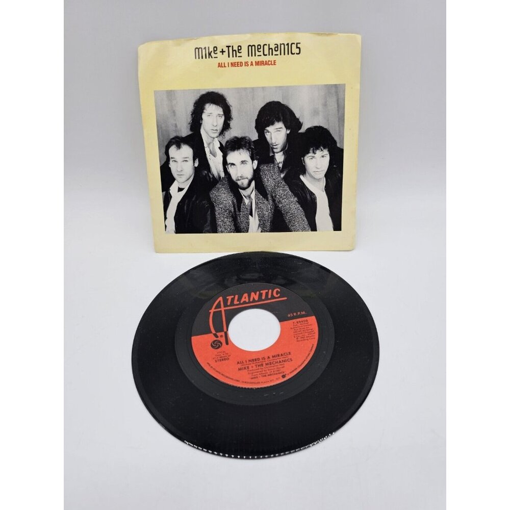 Vintage 1980's Mike & The Mechanics "All I Need Is A Miracle" 45rpm Vinyl Record - Picture 3 of 6